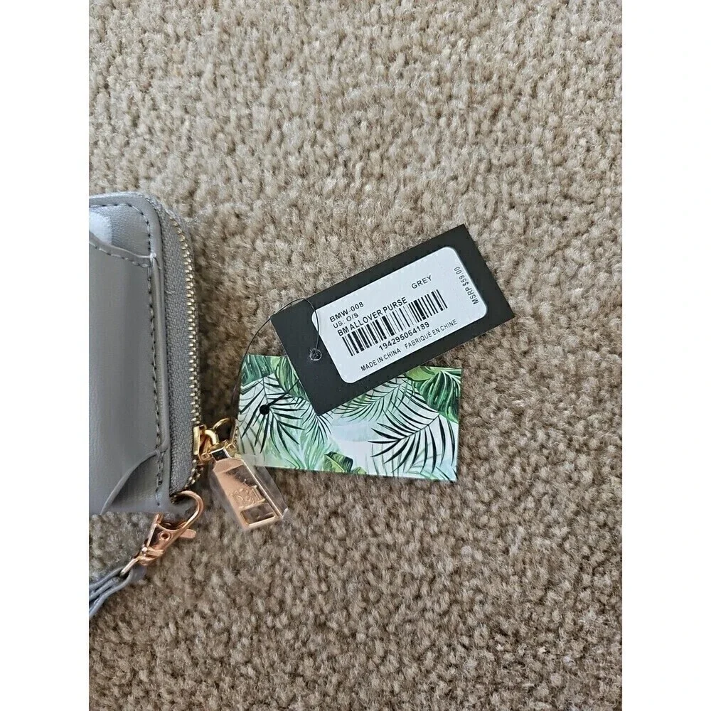 Badgley Mischka mobile tags wristlet